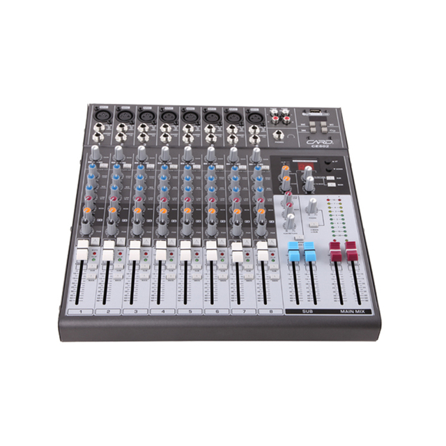 Stage Equipment Stereo USB Player 8 Way Low Noise Mixer