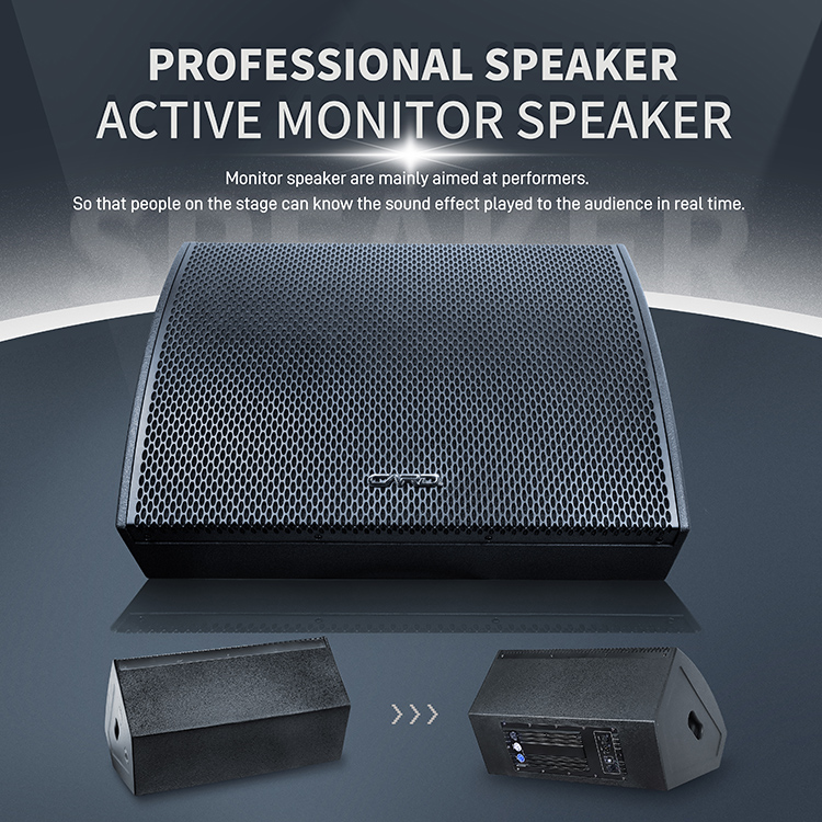 Professional Stage Active Monitor Full Range Speaker