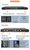 Portable 2/4 Multi-Channel 4 Ohm Stereo Power Amplifier Metal Shell for Conference Halls