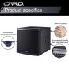 PA System Professional Concert 600W Subwoofer Speaker