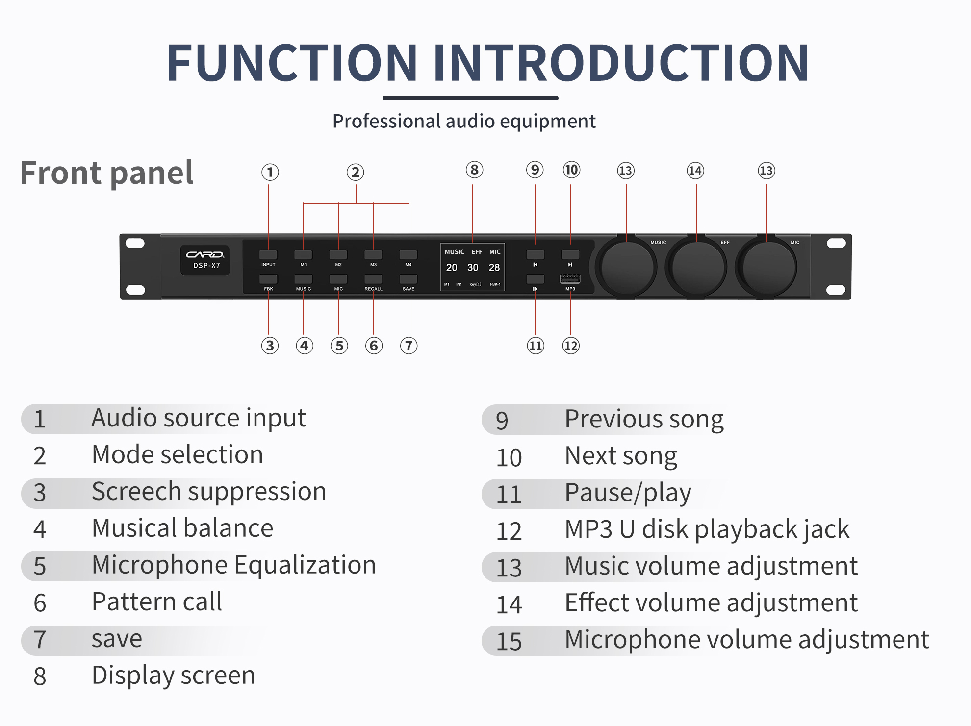 Professional Audio BT Pre-Effect Processor