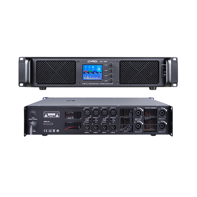 1500W 4 channel stage DJ line array Class D digital amplifier