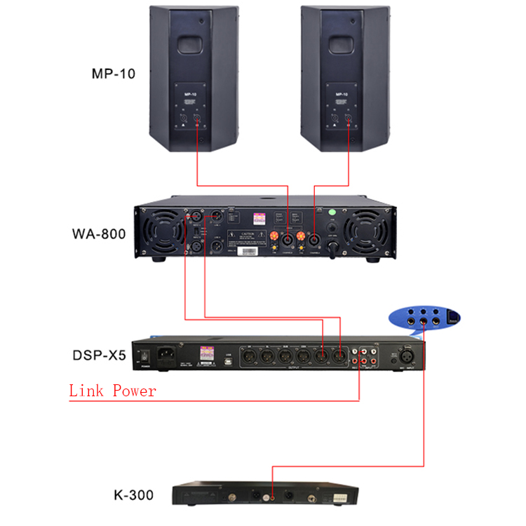 Waterproof 250W 2 Way Fullrange Passive Speaker