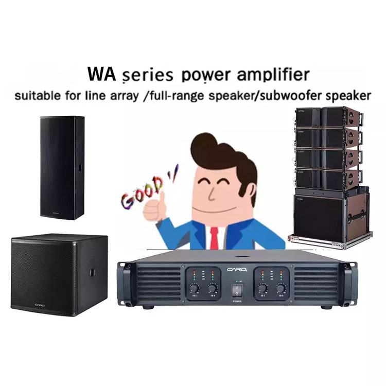 Multi Style Amplifiers 300W*4 CH Professional Power Amplifiers