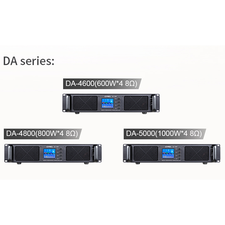 1500W 4 channel stage DJ line array Class D digital amplifier