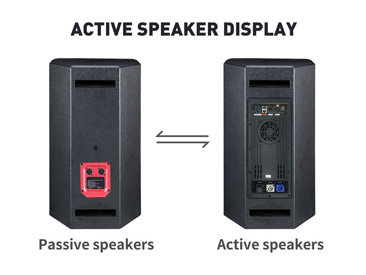 Passive and active speaker comparison