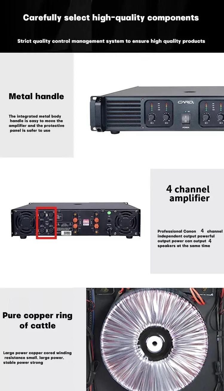 4 Channels amplifier