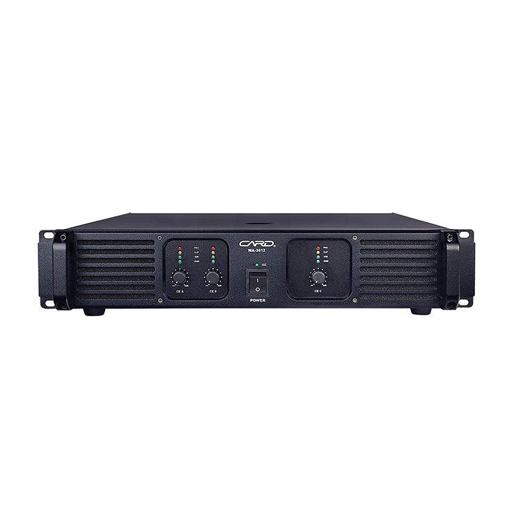 Disco Adjustable 600W Class H 3 Channel Power Amplifier