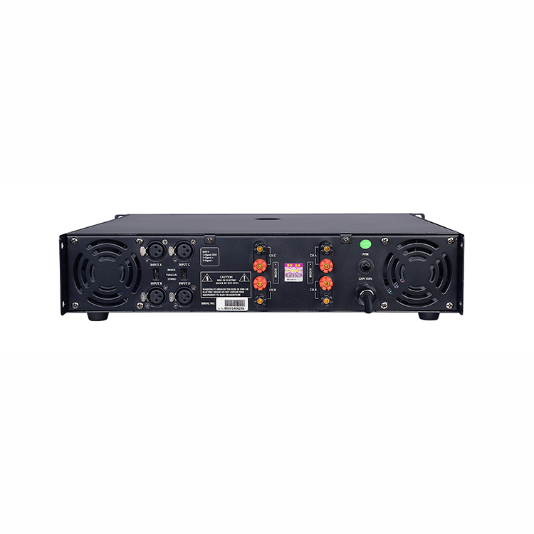 Multi Style Amplifiers 300W*4 CH Professional Power Amplifiers