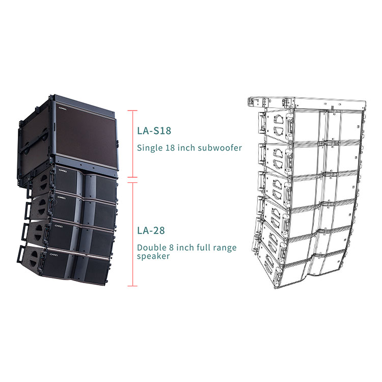 Professional Outdoor Waterproof PA System Passive Line Array