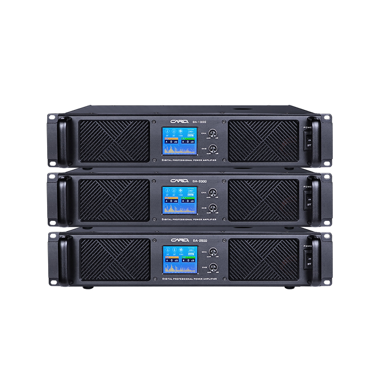 Class d 2U 2 Channel Digital Stereo Audio system 1500w amplifiers