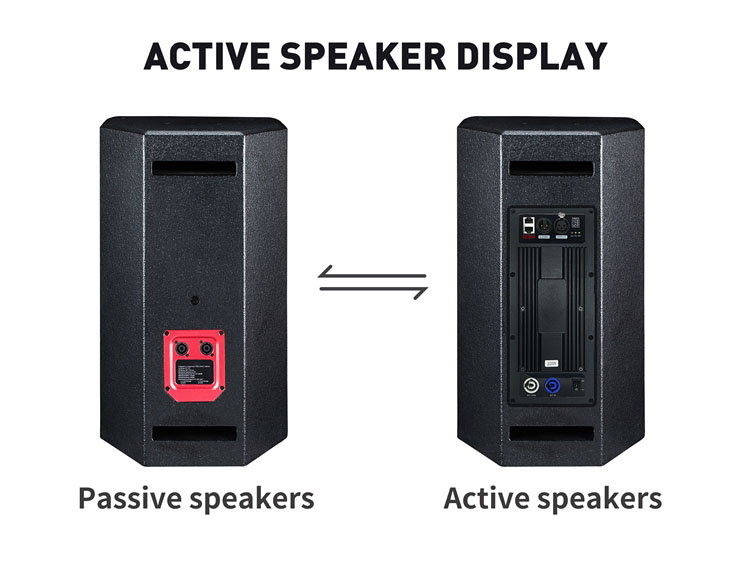 Passive and active speaker comparison